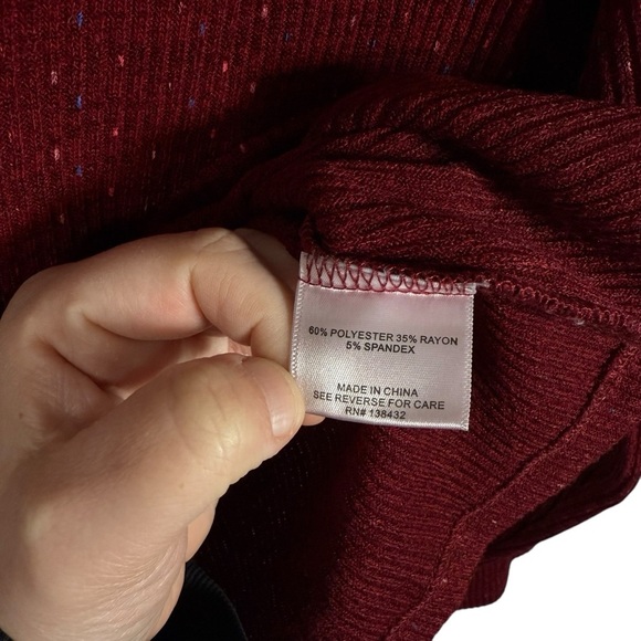 Modcloth Women’s Speckled Ribbed Cardigan ASO Legacies Red Size L - Picture 12 of 12